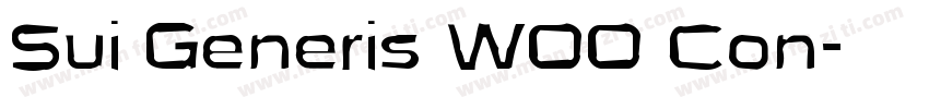 Sui Generis W00 Con字体转换